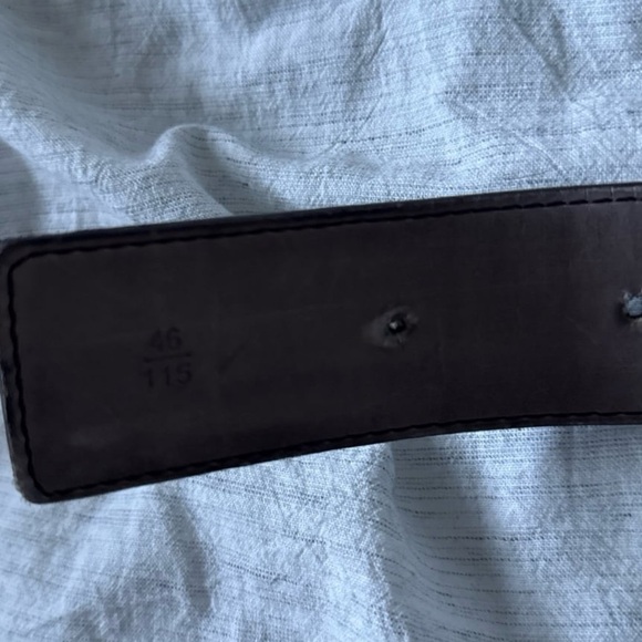 Louis Vuitton Black and Brown Monogram Belt with Gold Buckle - Picture 3 of 5